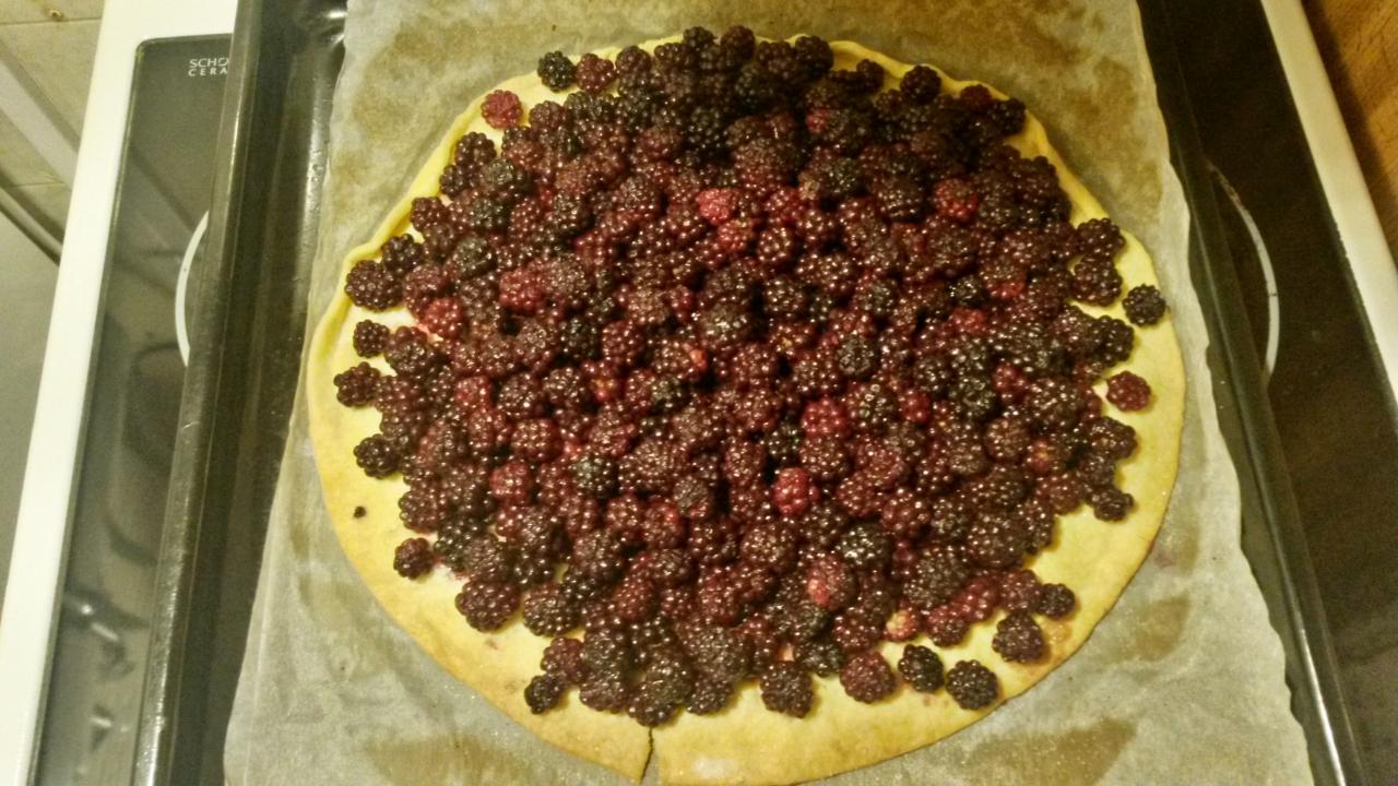 Tarte aux murs ceuillies du jour